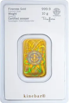 Heraeus 10g Gold Kinebarren
