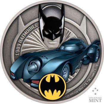 Niue 1989 Batmobil™DC Comics™ 1 Oz Silver 2021 (2.) Silber