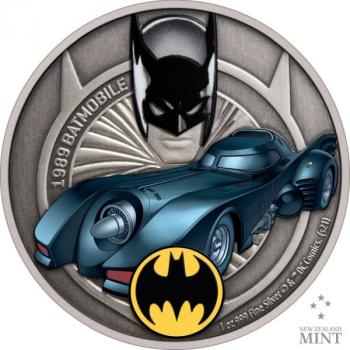 Preview: Niue 1989 Batmobil™DC Comics™ 1 Oz Silver 2021 (2.) Silber