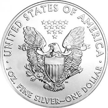 Preview: Silber Eagle gilded 2010