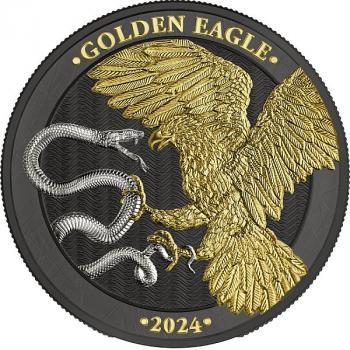 Preview: Malta Golden Eagle 1 oz Silber BU 2024 Limited Edition