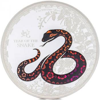 Preview: Niue Year of the Snake 1 oz Silver 2025 PP coloured