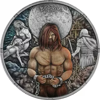 Germania Bödvar Saga: Loss – Vengeful 1 oz Silver 2026 Antik-Finish Coloured