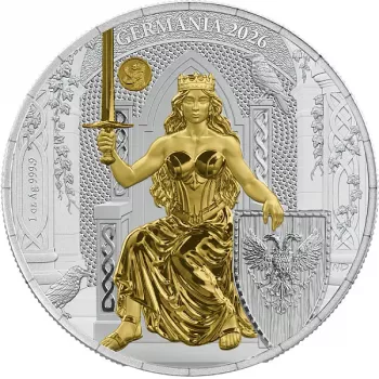 Germania Serie WMF Edition 1 oz Silver 2026 Gilded
