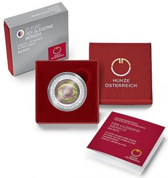 Preview: 25-Euro-Silber-Niob-Münze-2020-Der-Gläserne-Mensch