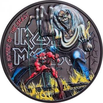 Preview: Cook Islands - Iron Maiden - The Number of the Beast 2022 Silver 1 oz Silber