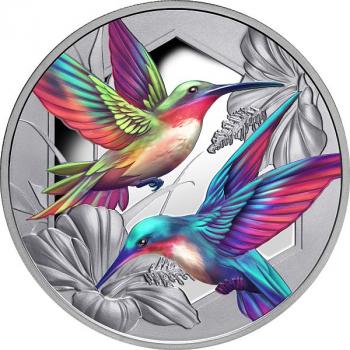 Preview: Niue Hummingbird Kolibri 1 oz Silver 2025 PP