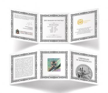 Preview: Malta & Germania Mint "The Knights of the Past" 2021 1oz Silver Bu Silber