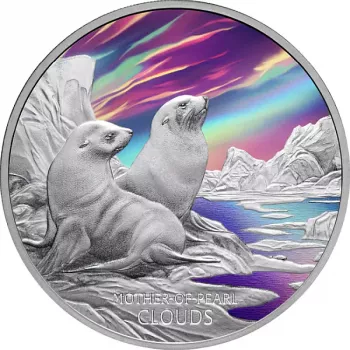 Tuvalu - Mother of Pearl Clouds - Perlmuttwolken - 1 oz Silver 2025 PP