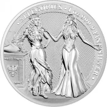 The Allegories - Italia & Germania (3) 1 oz Silver BU 2020