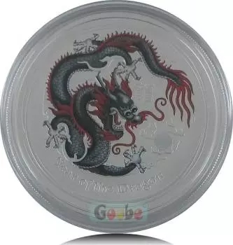 Australien Lunar II "Year of the Dragon" 2012 in Farbe/colored schwarz,rot