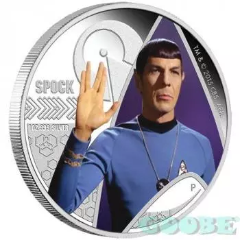 Tuvalu Star Trek Enterprise "Mr. Spock"1 oz Silber 2015