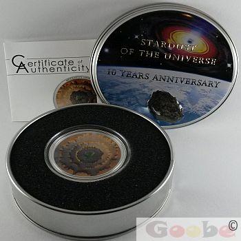 Preview: Cook Island "Moldavite Impact" 1 oz Silver 2014 Meteoritenmünze Silber