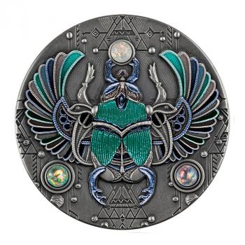 Preview: Niue Crystal Scarabaeus 2 Oz Silver 2021 Antique Finish Silber