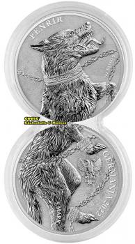 Preview: Germania Beasts Fenrir Doppelkapsel 2 x 1 oz Silver BU 2022 Silber (2)