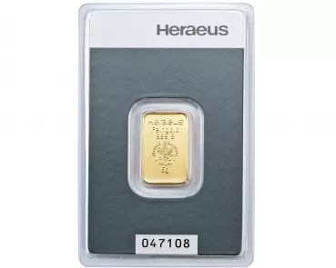 Goldbarren - Heraeus - 5 Gramm