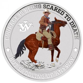 Preview: Tuvalu John Wayne™ The Duke - 1 Oz Silber 2021 in Farbe/ coloured Design
