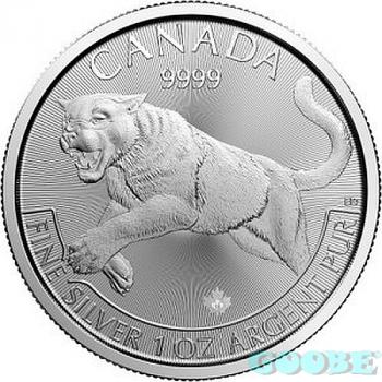 Preview: Kanada - Predator Serie "Puma/Cougar" 5 Dollar Silber 2016 1Oz