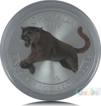 Preview: Kanada - Predator Serie "Puma" 5 Dollar 2016 in Farbe