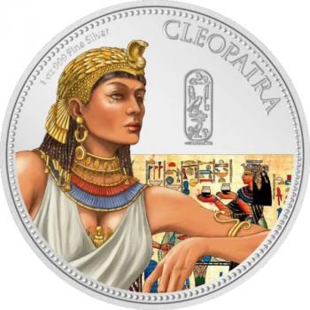 Preview: Niue Kleopatra 1 oz Silver PP coloured 2023 Silber farbig