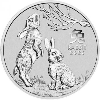 Preview: Australien - Lunar III - Year of the Rabbit 1 oz Silver 2023 BU Silber