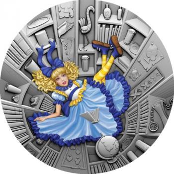 Preview: Niue Islands - Blue Fairy Tale - Märchen (1) - 1 Oz Silber High Relief Antique Finish 2021 Silver