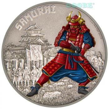 Preview: Niue - Warriors of History - Samurai 2016 2 Dollar Silver/Silber PP Coin