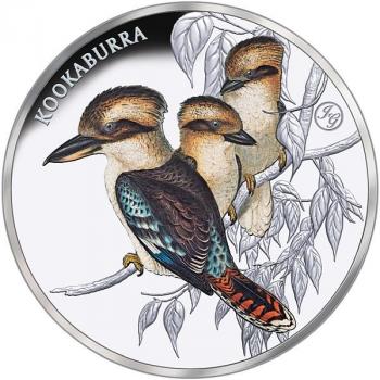 Preview: Niue Kookaburra 1 oz Silver 2025 PP coloured