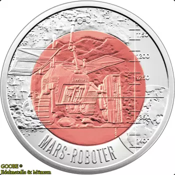 Silber-Niob-Münze Robotik 25€