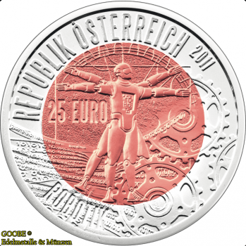 Preview: 25 Euro Silber/Niob Gedenkmünze "Robotik" 2011