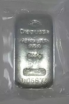 Silberbarren 500 Gramm - Verschiedene Hersteller (Heraeus-Dedussa-Umicore LBMA-zertifiziert)
