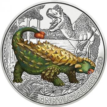 Preview: Österreich 3 Euro Super Saurier "Ankylosaurus"(4) 2020