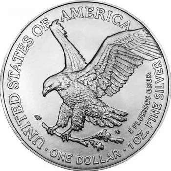 Preview: USA American Eagle Silver 1 Oz Typ II neues Design 2021