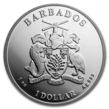 1 Dollar Karibischer Pelikan 2020