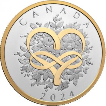 Preview: Kanada "Fest der Liebe" 1 oz Silber 2024 PP