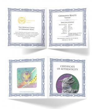 Preview: Germania Beasts Fenrir Ultra Double High Relief 2 oz Silver BU 2022 Silber (2)