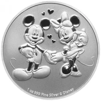 Niue - Disney™ - Mickey Mouse™ & Minnie Mouse™ 1 Oz Silber 2020