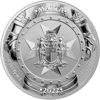 Malta & Germania Mint "The Knights of the Past" (2) 2022 1oz Silver Bu Silber