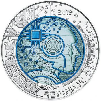 Preview: 25 Euro Silber/Niob Gedenkmünze "Künstliche Intelligenz" 2019