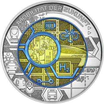 Preview: 25 Euro Silber/Niob Gedenkmünze "Mobilität der Zukunft" 2021
