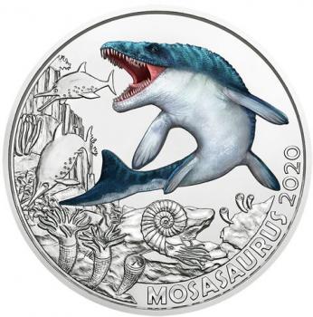 Preview: Österreich 3 Euro Super Saurier "Mosasaurus" 2020