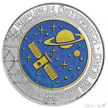 25 Euro Silber/Niob Gedenkmünze "Kosmologie" 2015