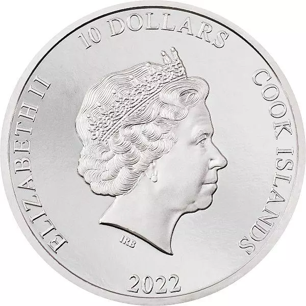 Cook Islands - Silverland - The Rock 2 oz Silver 2022 PP Silber