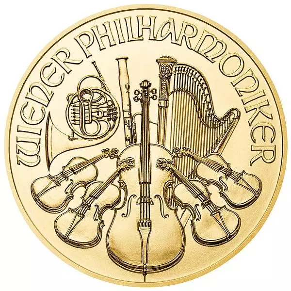 Wiener Philharmoniker 1 Unze Feingold (999.9) Jahrgang 2021