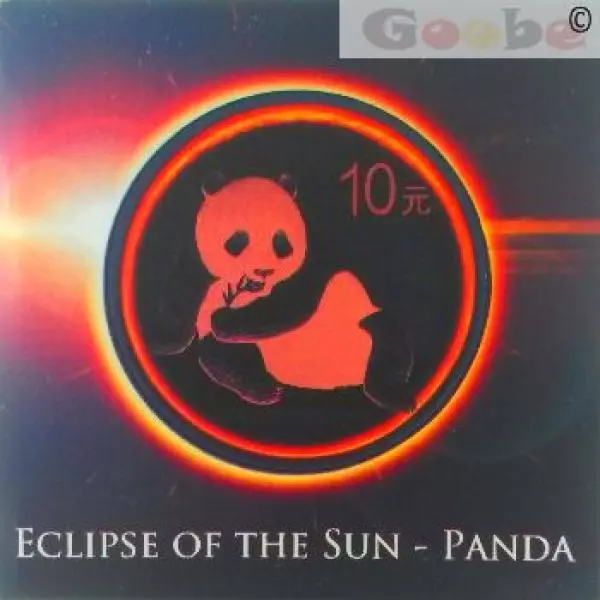 China - Eclipse of the Sun - Panda 1 oz Silver 2015 Silber