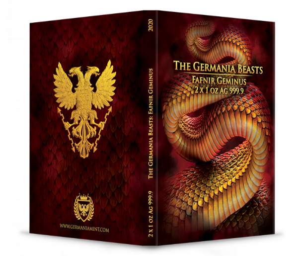Germania Beasts Fafnir Geminus 2 x 1 oz Silver BU Limited Edition