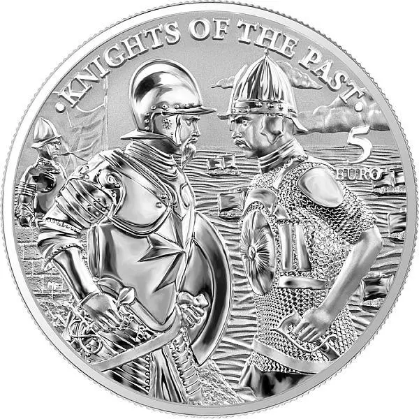 Malta & Germania Mint "The Knights of the Past" (2) 2022 1oz Silver Bu Silber