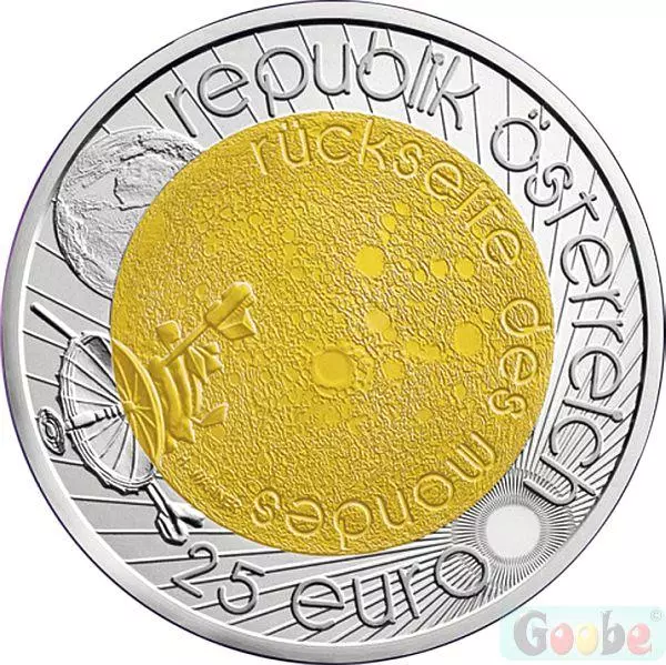 25 Euro Silber/Niob Gedenkmünze "Jahr der Astronomie" 2009
