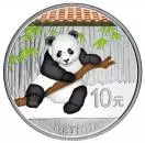 China Panda Bär farbig 10 Yuan 2014 Silber